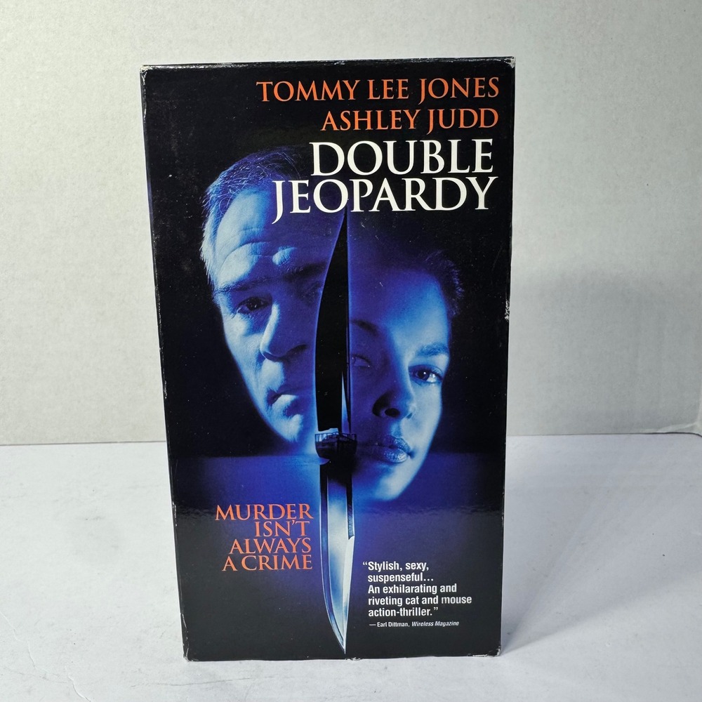 Double Jeopardy VHS 1999 Tommy Lee‎ Jones Ashley Judd Blockbuster Rental Vintage